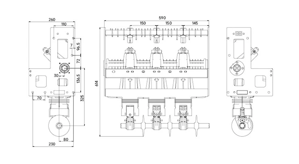11kv Mv Vacuum Circuit Breaker With Isolator Switch
