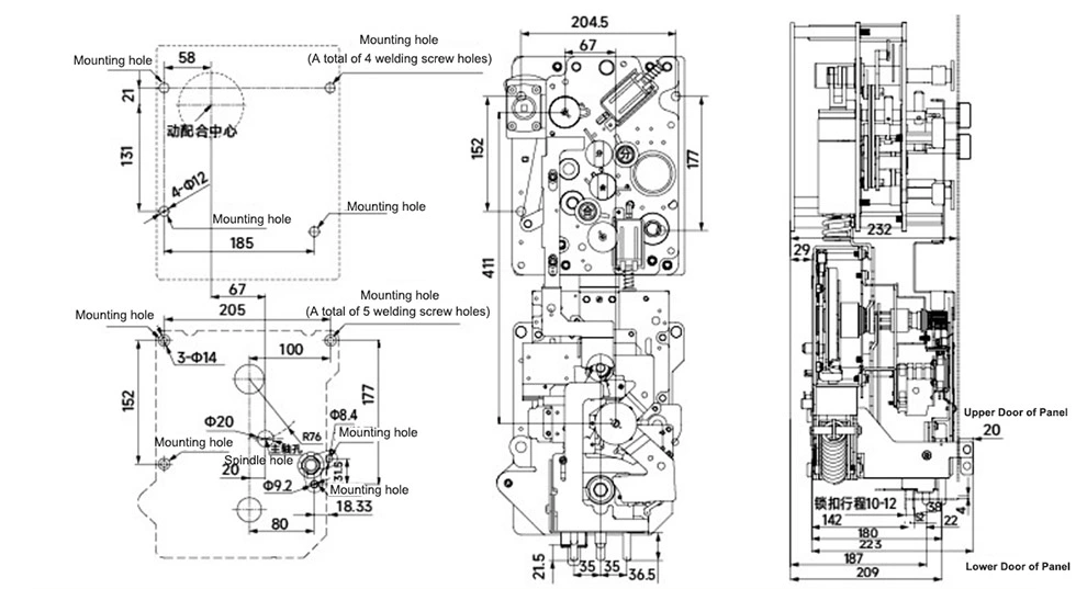 22kv Medium Voltage Circuit Breaker Isolation Mechanism
