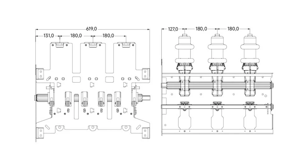 33kv Vacuum Circuit Breaker With Isolating Switch