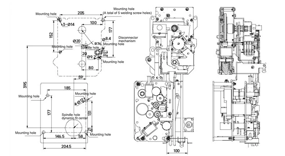 11kv Medium Voltage Circuit Breaker Isolator Mechanism