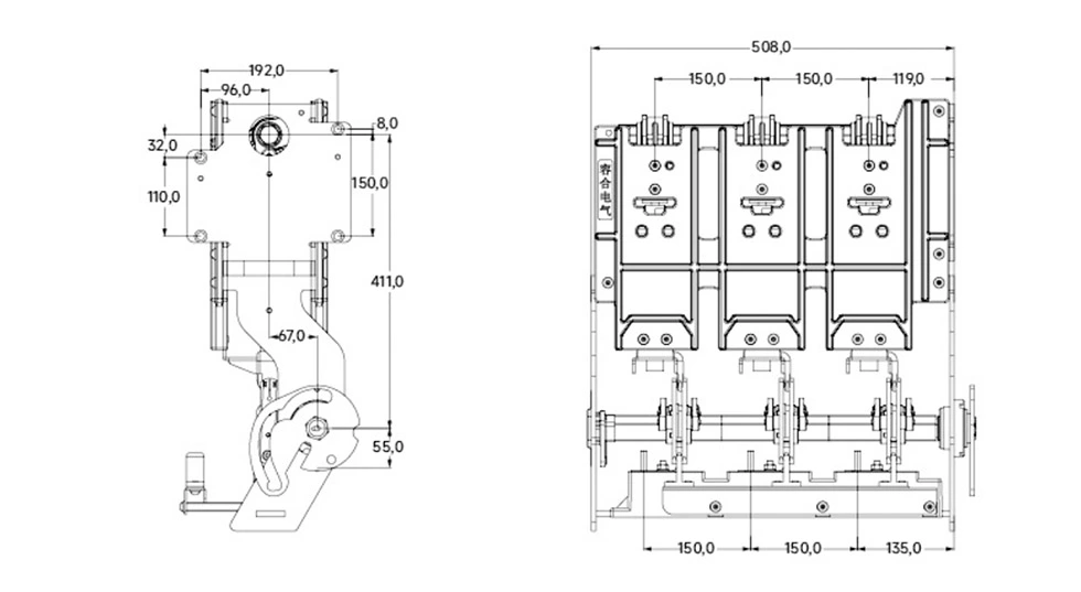 11kv Mv Panels Vacuum Circuit Breaker Isolating Switch